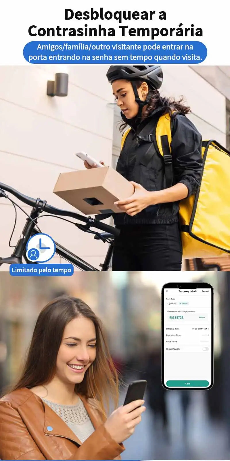 Do Brasil digital electronic lock tuya wifi smart lock biometric digital lock fingerprint lock for home house apartment