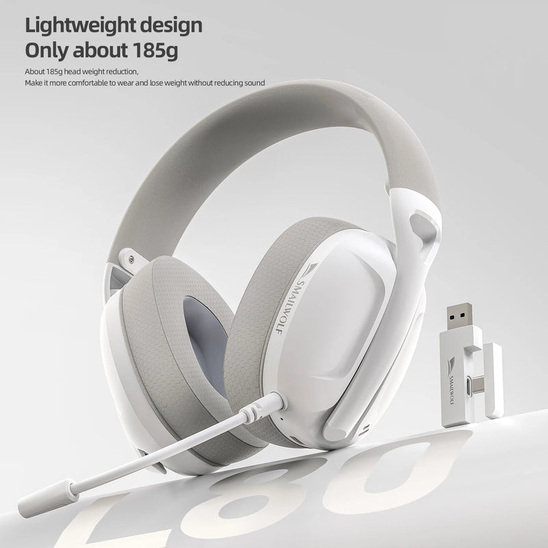 SMAILWOLF Bluetooth headset wireless wired three-mode with microphone lightweight entertainment game desktop laptop