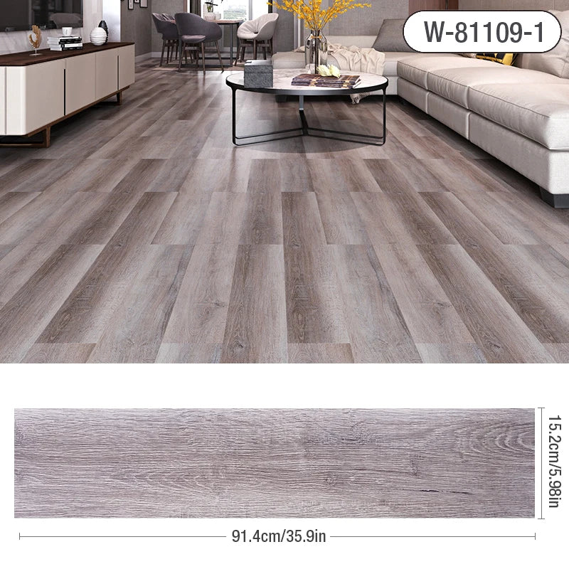 91x15cm 3D Sself-adhesive floor sticker Thicken Wood Grain Floor Wallpaper 3d Wall Sticker Waterproof room wear-resistant sticke