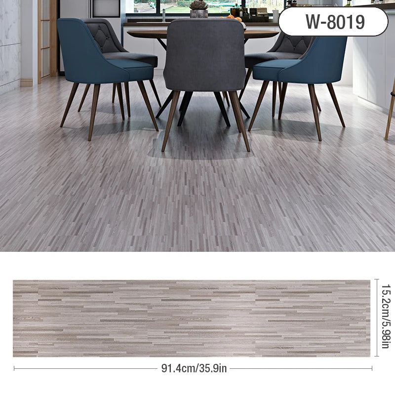 91x15cm 3D Sself-adhesive floor sticker Thicken Wood Grain Floor Wallpaper 3d Wall Sticker Waterproof room wear-resistant sticke