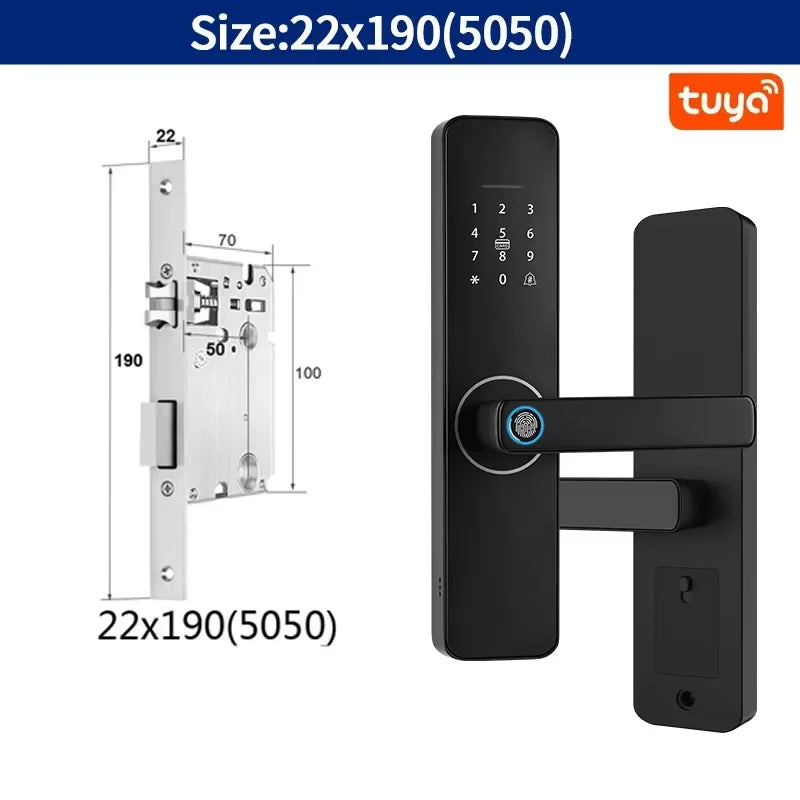 Do Brasil digital electronic lock tuya wifi smart lock biometric digital lock fingerprint lock for home house apartment