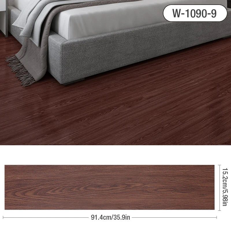 91x15cm 3D Sself-adhesive floor sticker Thicken Wood Grain Floor Wallpaper 3d Wall Sticker Waterproof room wear-resistant sticke