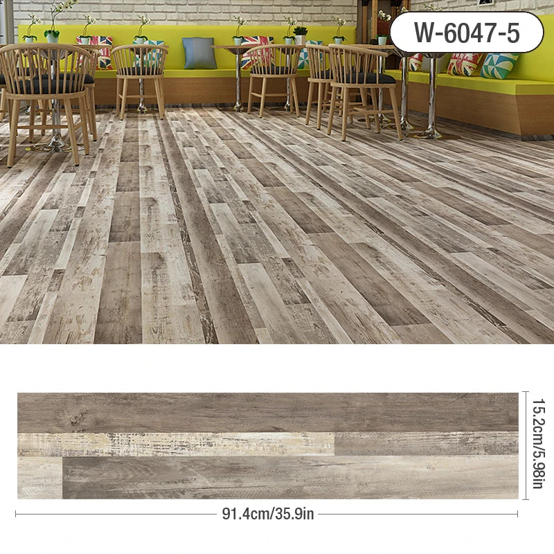 91x15cm 3D Sself-adhesive floor sticker Thicken Wood Grain Floor Wallpaper 3d Wall Sticker Waterproof room wear-resistant sticke