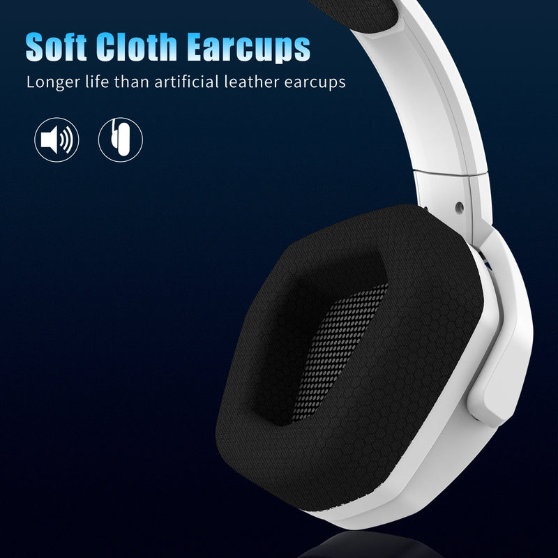 NUBWO G06 Dual Wireless Gaming Headset with Microphone for PS5, PS4, PC, Mobile, Switch 2.4GHz Wireless Bluetooth Headphone