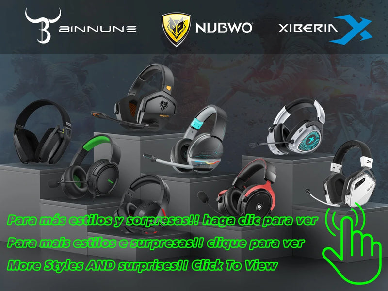 NUBWO G06 Dual Wireless Gaming Headset with Microphone for PS5, PS4, PC, Mobile, Switch 2.4GHz Wireless Bluetooth Headphone