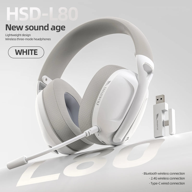 SMAILWOLF Bluetooth headset wireless wired three-mode with microphone lightweight entertainment game desktop laptop