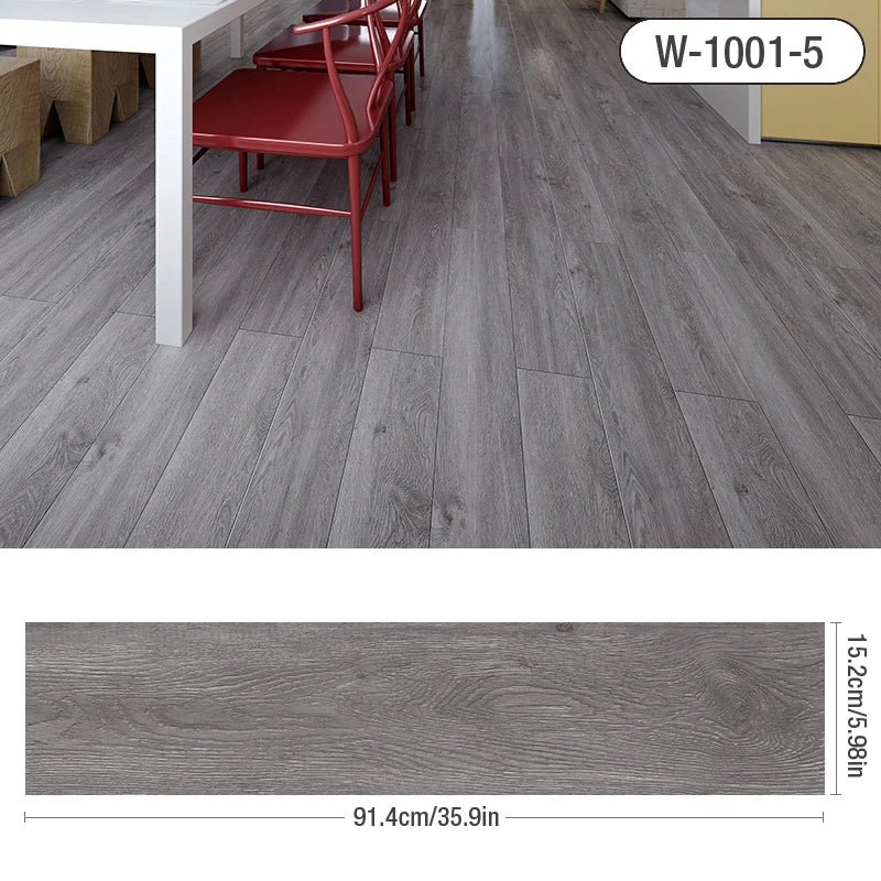 91x15cm 3D Sself-adhesive floor sticker Thicken Wood Grain Floor Wallpaper 3d Wall Sticker Waterproof room wear-resistant sticke