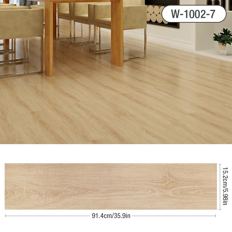 91x15cm 3D Sself-adhesive floor sticker Thicken Wood Grain Floor Wallpaper 3d Wall Sticker Waterproof room wear-resistant sticke