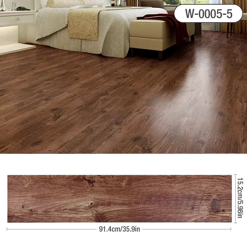 91x15cm 3D Sself-adhesive floor sticker Thicken Wood Grain Floor Wallpaper 3d Wall Sticker Waterproof room wear-resistant sticke