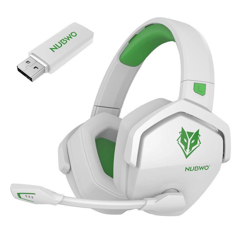 NUBWO G06 Dual Wireless Gaming Headset with Microphone for PS5, PS4, PC, Mobile, Switch 2.4GHz Wireless Bluetooth Headphone