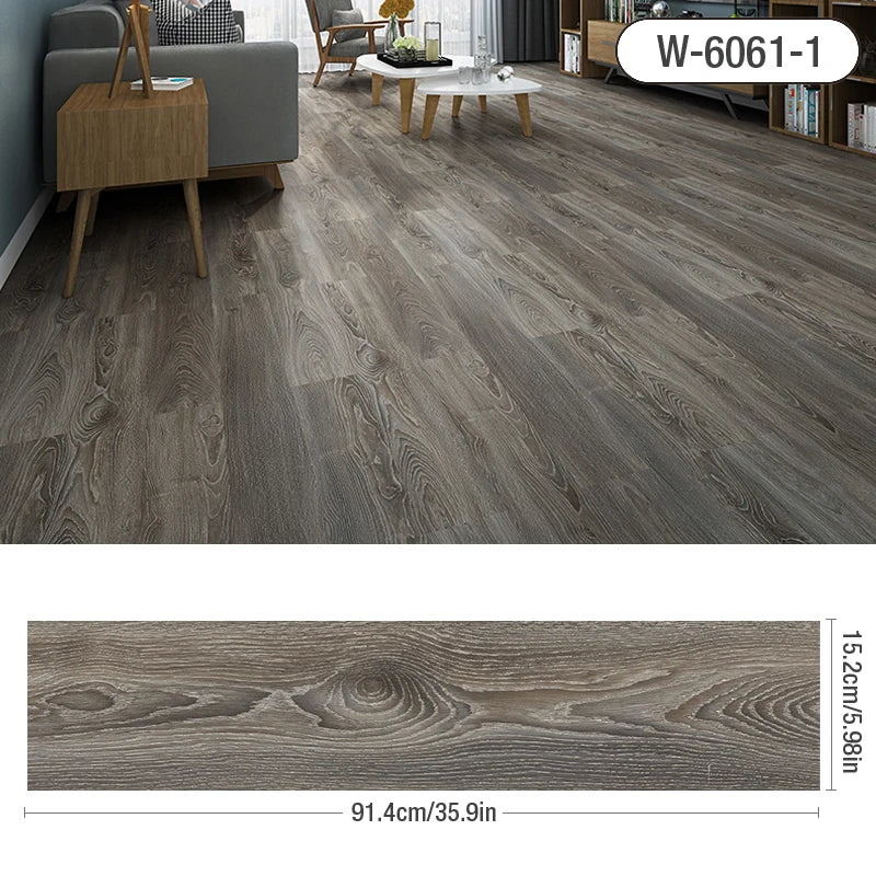 91x15cm 3D Sself-adhesive floor sticker Thicken Wood Grain Floor Wallpaper 3d Wall Sticker Waterproof room wear-resistant sticke