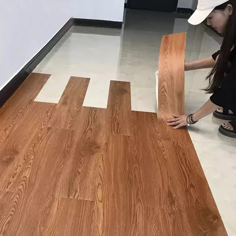 91x15cm 3D Sself-adhesive floor sticker Thicken Wood Grain Floor Wallpaper 3d Wall Sticker Waterproof room wear-resistant sticke