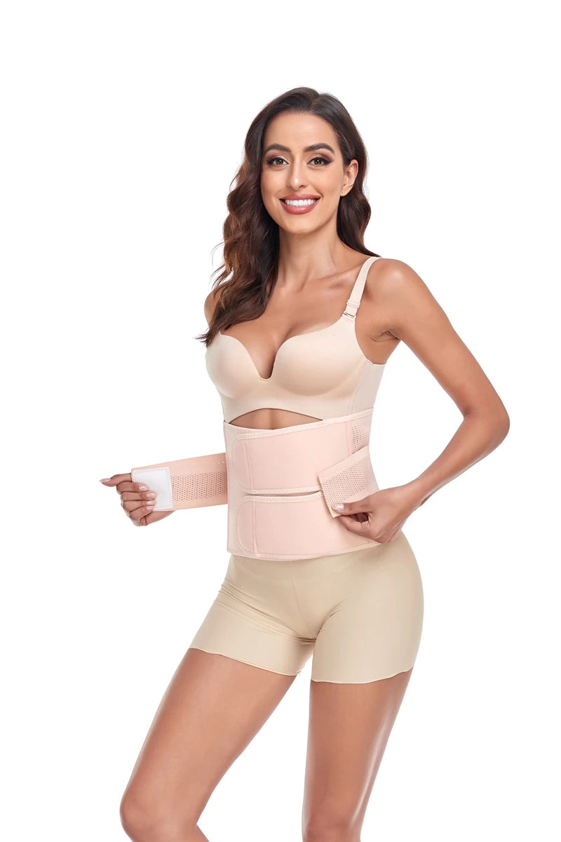 Postpartum Girdle C-Section Recovery Belt Back Support Belly Wrap Belly Band Shapewear Abdominal Binder Post Surgery Cinchers