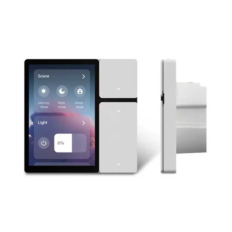 TUYA smart central control panel mini Scene mode Touch screen 3 Relays Built-in IR remote control Bluetooths Sigmesh Alexa Voice