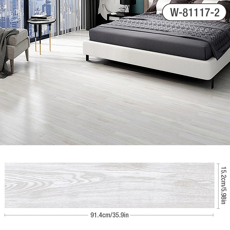 91x15cm 3D Sself-adhesive floor sticker Thicken Wood Grain Floor Wallpaper 3d Wall Sticker Waterproof room wear-resistant sticke