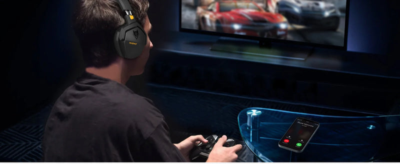 NUBWO G06 Wireless Gaming Headset with Microphone for PS5, PS4, PC, Mobile, Switch, 2.4GHz Bluetooth 5.3 Dual Gaming Headphones