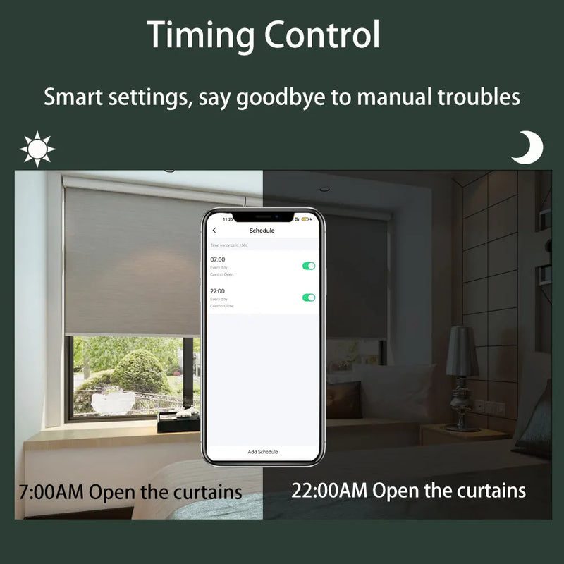 Tuya WiFi Mini Motorize Roller Blind Motor Smart life App Shutter Shade Engine For 38mm Tube Voice Smart Control Home Automation