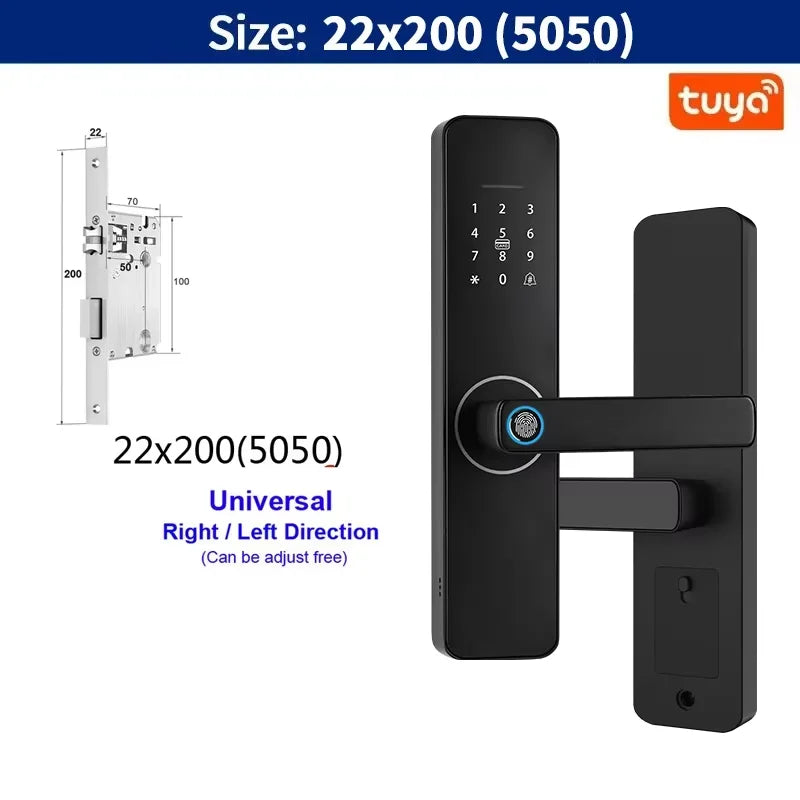Do Brasil digital electronic lock tuya wifi smart lock biometric digital lock fingerprint lock for home house apartment